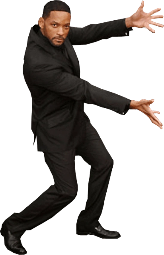 will smith presenting the total numer of donations